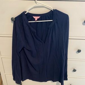 Lilly Pulitzer Navy Top